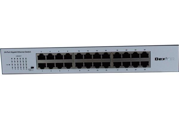 DEXLAN SWITCH 24 Port Gigabit Rackable Fanless + Vlan