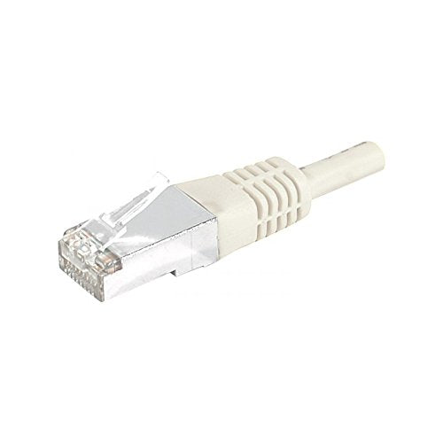 Cordon RJ45 catégorie 6A S/FTP gris - 15 m