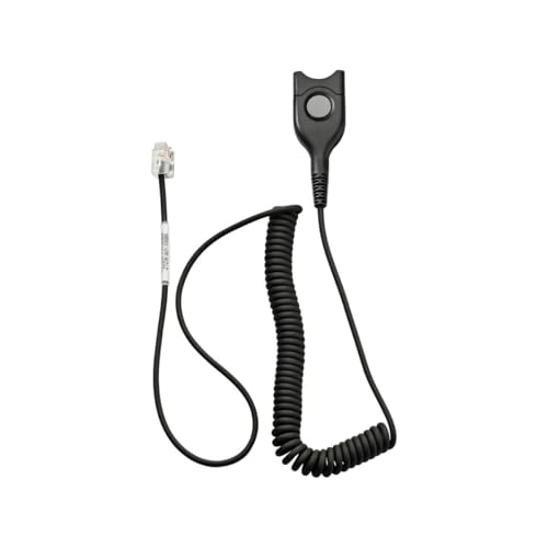 EPOS Bottom cable: EasyDisconnect to Modular Plug Coiled cable code 17. To be used for direct connection to some phon