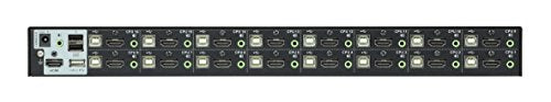 ATEN CS17916-AT-G commutateur écran, clavier et souris Noir