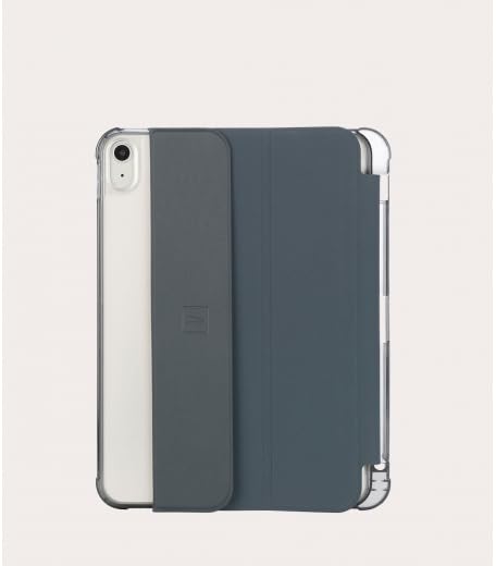 TUCANO Etui folio Satin pour iPad 10e 10,9" bleu foncé