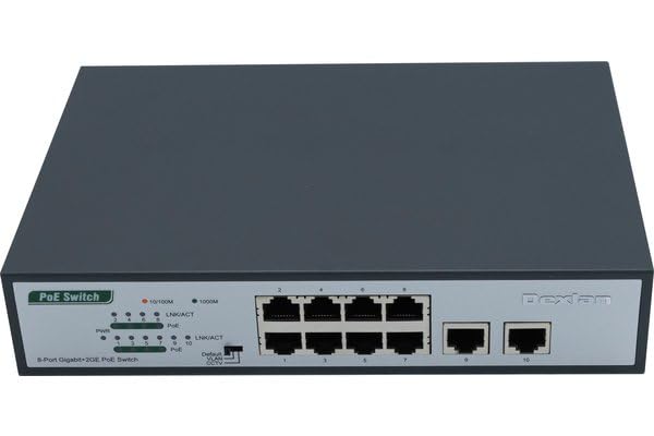 DEXLAN SWITCH 10P GIGABIT DONT 8 PoE+ 120W