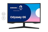 SAMSUNG ODYSSEY G5 LS32CG552 - 32p 165Hz - Ecran gaming incurvé - WQHD 2560x1440 - VA - 1ms -HDR10 - 300cd/m² - 2500 : 1 - HDMI - DP