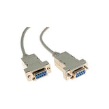 Cable null modem DB9F/F 1,00M