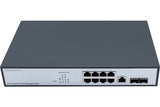 DEXLAN Switch Manageable niveau 2 Rackable 19" 8 ports Gigabit & 2 ports SFP