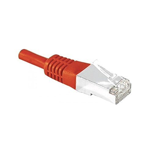 Cordon RJ45 catégorie 6 S/FTP rouge - 0,5 m