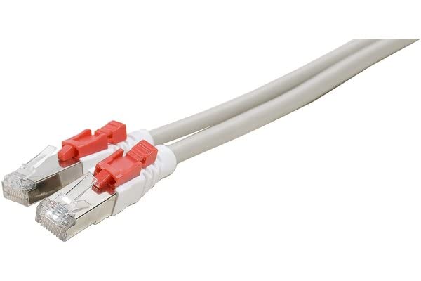 Cordon RJ45 catégorie 6 S/FTP à verrouillage gris - 5 m