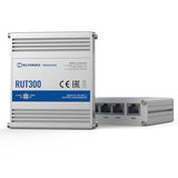 Teltonika RUT300 Routeur connecté Fast Ethernet Bleu, Métallique
