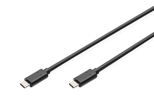 Digitus AK-300138-010-S câble USB USB 2.0 1 m USB C Noir