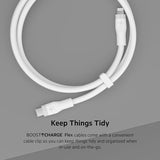 BELKIN Câble USB-C vers Lightning Silicon 2m Blanc