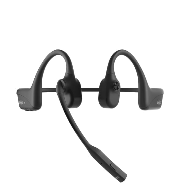 SHOKZ Casque sans-fil à conduction osseuse OpenComm2 - Noir