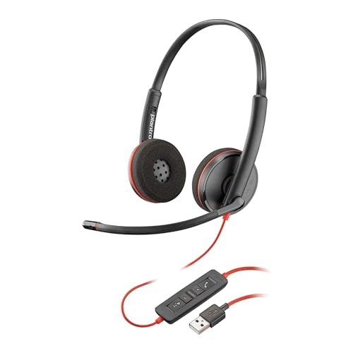 PLANTRONICS Blackwire C3220 Black casque USB-A - 2 écouteurs