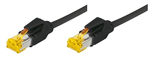 Cordon RJ45 sur câble catégorie 7 S/FTP LSOH snagless noir - 0,3 m