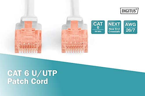 Digitus DK-1612-100 câble de réseau Gris 10 m Cat6 U/UTP (UTP)