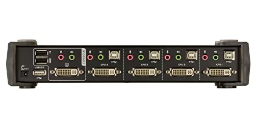 ATEN CS1764A-AT-G commutateur écran, clavier et souris Noir