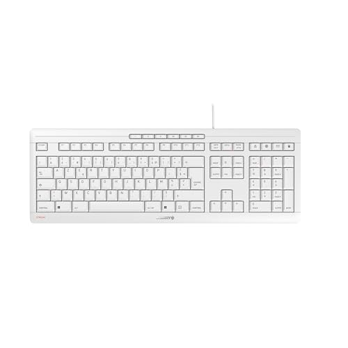 CHERRY Clavier STREAM KEYBOARD USB gris AZERTY (FR)