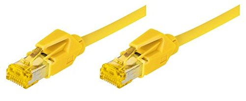 Cordon RJ45 sur câble catégorie 7 S/FTP LSOH snagless jaune - 0,3 m