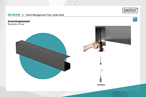 Digitus DA-90448 range-câbles Bureau Range-câble Noir 1 piece(s)