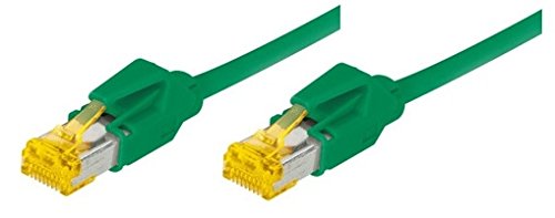 Cordon RJ45 sur câble catégorie 7 S/FTP LSOH snagless vert - 0,3 m