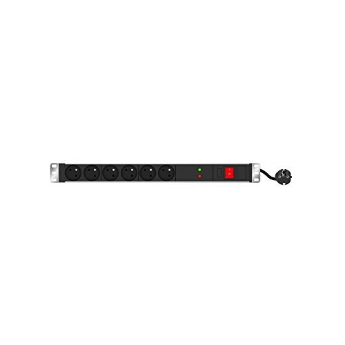 Multiprise rackable 19" parafoudre 6 prises