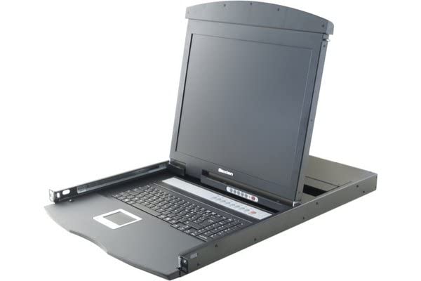 DEXLAN WorkStation LCD 19" Dual-Rail KVM CAT5 VGA/USB +8 Modules