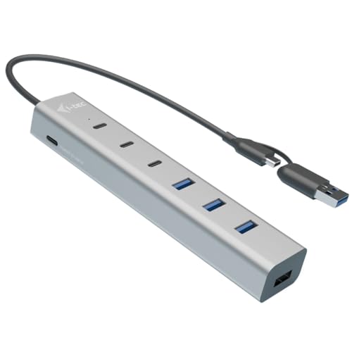 I-TEC USB-C/USB-A Charging Metal HUB 7 Port 3x USB-C 3.2 Gen. 1 4x USB-A 3.2 Gen. 1