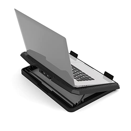 PORT DESIGNS Professional Ergonomic Cooling Notebook Stand for notebooks up to 17p Dual silent cooling fans USB-A
