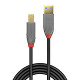 LINDY Câble USB 3.0 Type A vers B Anthra Line 0.5m