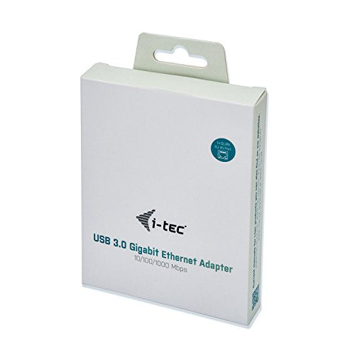 I-TEC USB 3.0 Metal Gigabit Ethernet Adapter 1xUSB 3.0 to RJ-45 LED for Notebook Tablet PC Windows Mac Linux Android