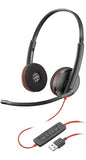 PLANTRONICS Blackwire C3220 Black casque USB-A - 2 écouteurs