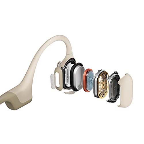 SHOKZ Casque à conduction osseuse OpenRun Pro - Bluetooth - Beige