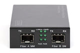 Digitus DN-82133 convertisseur de support réseau 1000 Mbit/s 1550 nm Multimode, Monomode Noir