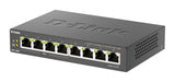 D-LINK Switch gigabit ethernet non admin 8 ports 10/100/1000Mbps dont 4 PoE
