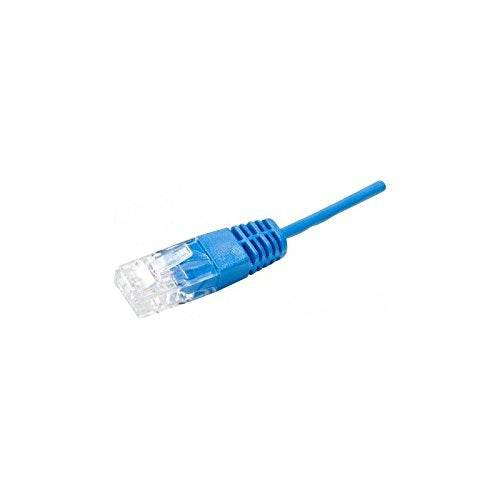 Cordon téléphonique RJ45 / RJ45 UTP 1 paire 4/5 bleu - 3 m
