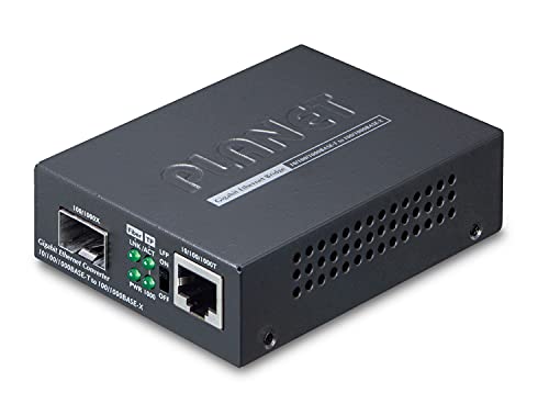 PLANET GT805A convertisseur de support réseau 1000 Mbit/s Multimode Noir