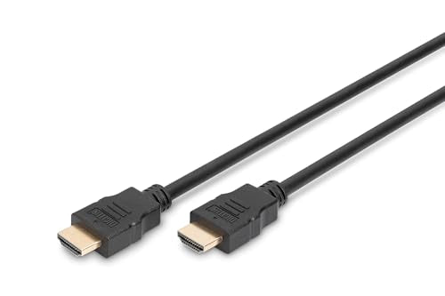 DIGITUS 2m HDMI AM/AM - 2 m - HDMI Type A (Standard) - HDMI Type A (Standard) - 3840 x 2160 pixels - Compatibilité 3D - Noir