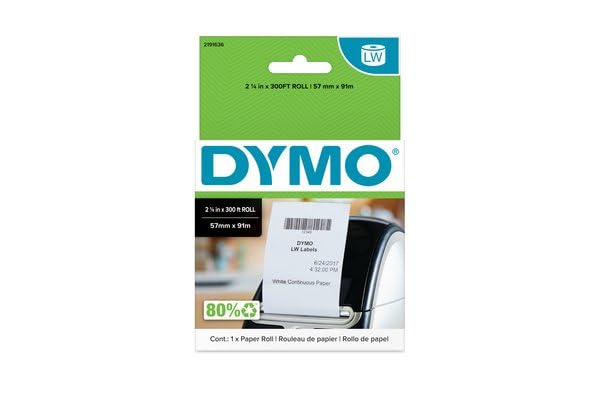 DYMO Reçu d étiquettes 57 mm x 91 m