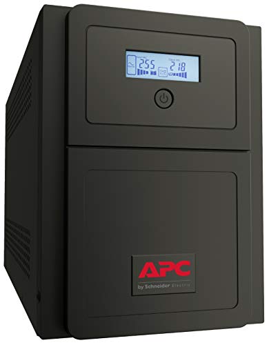 APC Easy UPS SMV SMV1500CAI UPS AC 220/230/240V 1050Watt 1500VA 2 x battery 10Ah USB RS-232 output connectors 6