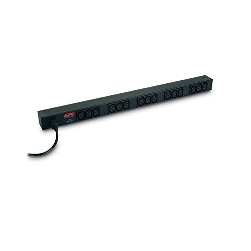 APC Basic Rack-Mount PDU Rack AC 208/230V 2.3 kW input IEC 60320 C14 output connectors 15 power IEC 60320 C13 1.98m cord BK