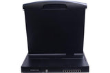 DEXLAN WorkStation LCD 19" Dual-Rail KVM CAT5 VGA/USB +8 Modules