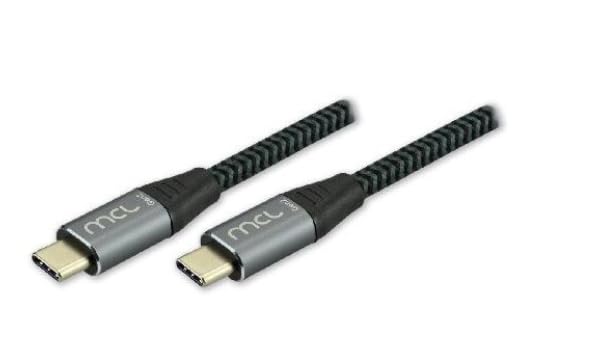 MCL Cable Type C USB 3.2 Male / Male braided Gen 2 10Gb 60W 3A - 2m
