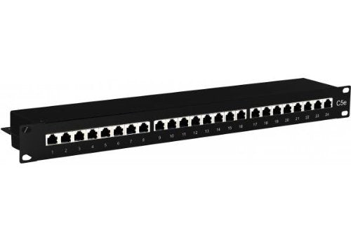 Panneau de brassage 19" 1U 24 ports CAT5e STP