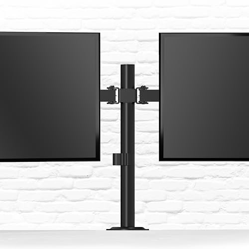 TNB ERGO - Support double écran ajustable en hauteur et articulé - noir