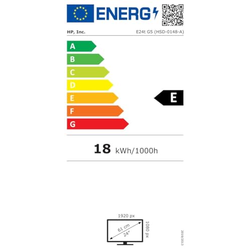 HP Écran tactile E24t G5 FHD 23.8p FHD 1920x1080 HDMI DisplayPort