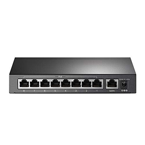 9-Port Desktop Switch 8-Port PoE+
