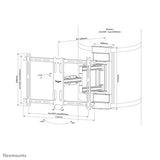 NEOMOUNTS WL40S-910BL16 Support de pilier pour écran 40-70p - orientable - diam. 25-100 cm