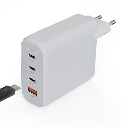 XTORM Chargeur mural écologique XEC140 140 W 4 ports USB-A USB-C PD certifié GRS