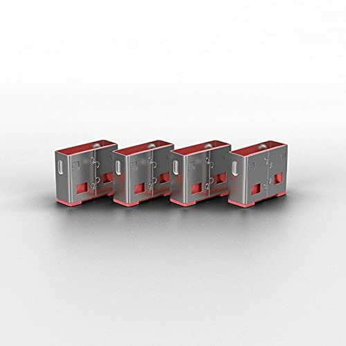 LINDY Clé USB et 4 bloqueurs de ports USB Rose