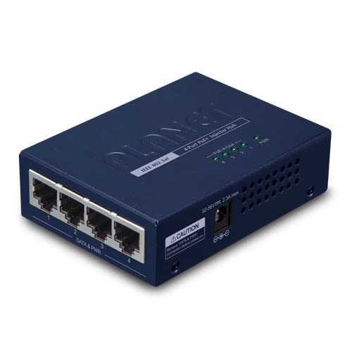 PLANET HPOE-460 Connexion Ethernet, supportant l'alimentation via ce port (PoE) Bleu