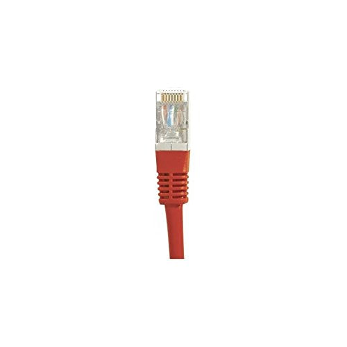Cordon RJ45 catégorie 6 S/FTP rouge - 0,15 m